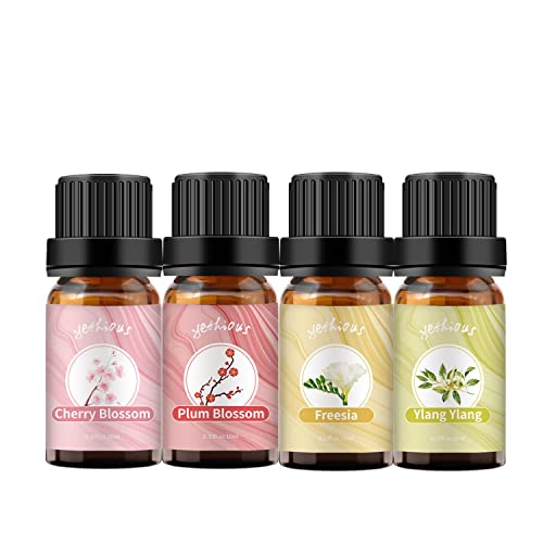 Yethious Cherry Blossom Essential Oil Plum Blossom Essential Oil Freesia Essential Oil Ylang Ylang Essential Oil For Diffuser 10Ml Floral Ylang Ylang Essential Oils Organic Gift #TOP11