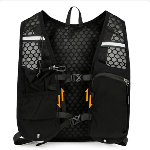 Mochila Hidratación Running,Chaleco Hidratación Torácico Con Tiras Reflectantes,Mochila Agua Para Exterior - Para Correr Senderismo Ciclismo Escalada Jogging Equitación Deportes Al Aire Libre
