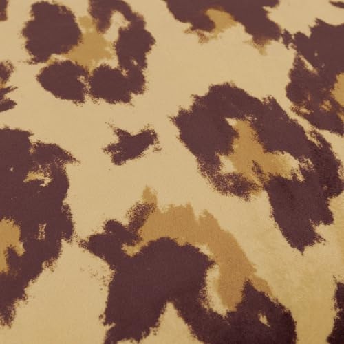 Coussin garni de polyester en velours True Leopard 43x43cm multicolore - 5