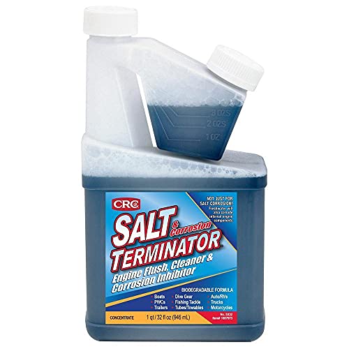 Image of CRC Salt Terminator Engine Flush, Cleaner & Corrosion Inhibitor SX32 - 32 Fl. Oz., Engine Flush Cleaner for Cooling Systems, Trucks, and Marine Engines