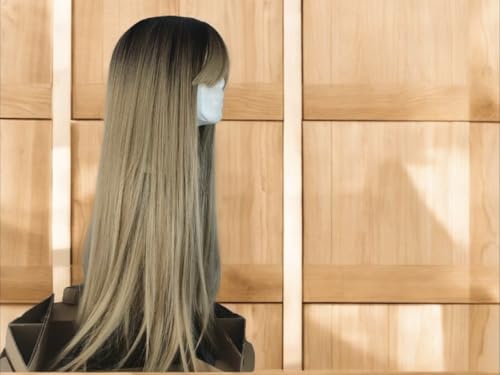 Perruque naturelle blonde ombré soyeuse pour volume immédiat - 3