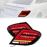 🚖 【Funktionen】 Auto-Rücklicht-Bremslichter können bei Regen, Nebel oder Schnee funktionieren, sind wasserdicht und staubdicht, haben hochhelle Bremslichter, Positionslichter, Blinker und Rückfahrscheinwerfer, um zu dichtes Auffahren zu vermeiden.