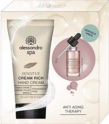 alessandro Alessandro Spa Anti Aging Therapy Set - Vitality Concentrate und Cream Rich Sensitive Im Set 1