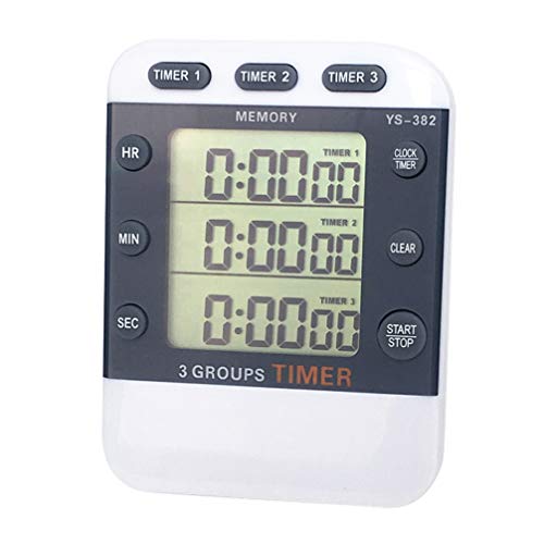 Cronômetro Esportivo Digital Besportble, Cronômetro de Cozinha, 3 Canais, Temporizador de Cozinha, V