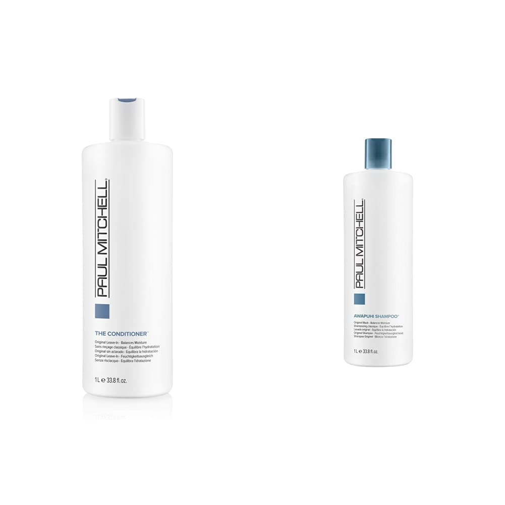 Original The Conditioner, 33.8 Fl Oz,1L & Awapuhi Shampoo, 1 L