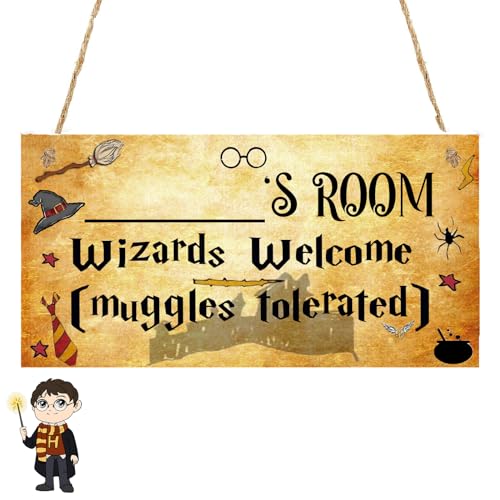 Siqian Novelty Wooden Hanging Gift, Funny Rectangle Decoration Sign Plaque, Scary Decorations Bedroom, Scary Wooden Halloween Decorations