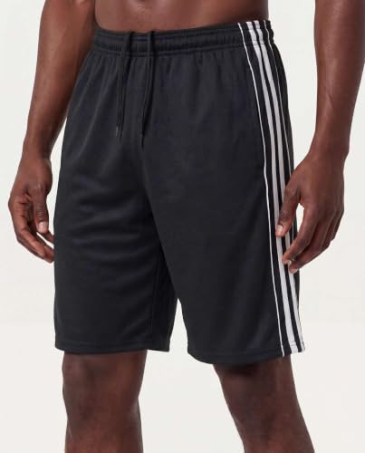 5 Pack Men's Mesh Shorts 9" Long Athletic Running Workout Gym Basketball