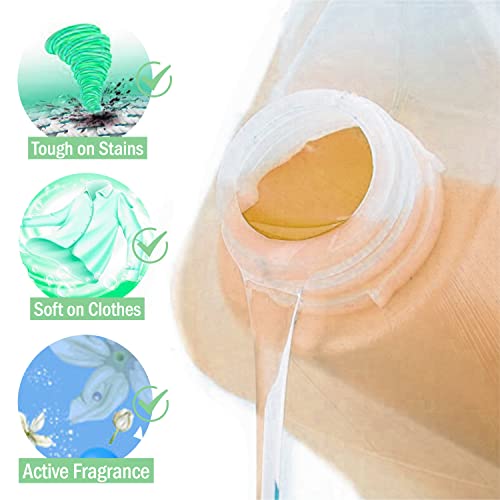 Image of MaticWash Liquid Detergent 5 Litre for Top Load Front Load, Tough Stain Remover in Laundry, Detergent Liquid for Washing Machine - 5 Ltr