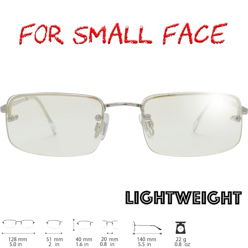 The Fresh Minimalist Small Rectangular Sunglasses Clear Eyewear - Exquisite Packaging2