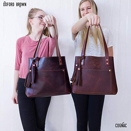Bolso tote de cuero para mujer deluxe miniatura 5