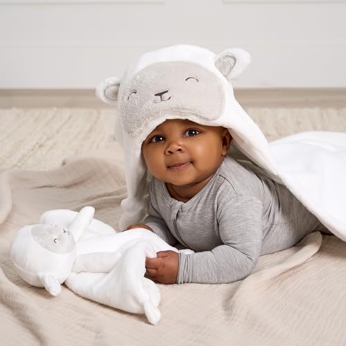 Image of Gerber Baby Unisex Hooded Wearable Blanket & Security Blanket Set, Celestial, One Size
