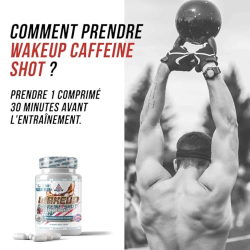 AS American Suplement | Pre Workout | PreWorkout Puissant “Wake Up” Caffeine Shot | Augmente L'Énergie | 100 Capsules | Aide à Améliorer les Performances | Contient de la Cafeine – Image 6