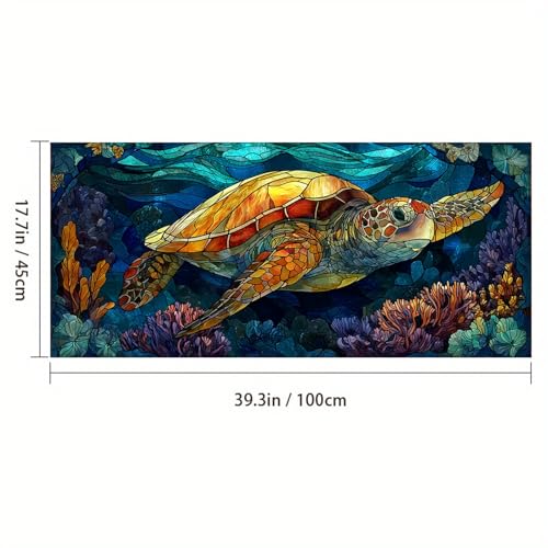 Vinilo decorativo adhesivo tortuga de mar HOYTITUTE 100x45 cm miniatura 3