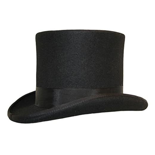 Sombrero de copa (100% lana) Negro negro Small