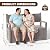 EasyUp 100 Gallon Outdoor Storage Bench, Waterproof Resin Deck Box with Lockable Lid Indoor Outdoor Storage Cushions Furniture Tools for Patio,Garden,and Porch (Beige)
