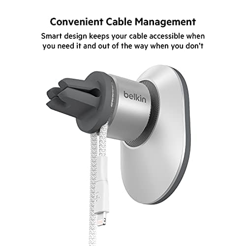 Image of Belkin MagSafe Compatible Car Phone Magnetic Mount, Air Vent Phone Holder for iPhone 12, 12 Pro, 12 Pro Max, 12 Mini