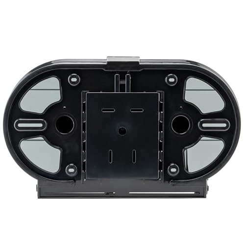 Winco TD-220 Double Roll Jumbo Toilet Paper Dispenser Black Medium by Winco - Image 4