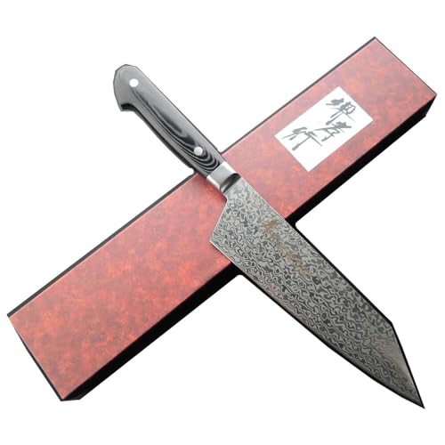Takayuki Sakai 14415 Ultimate Sharpness and Durability Coreless Damascus 7.5 inches (190 mm) Sword Shaped Gyuto Knife