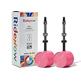 2 Pack Ridenow TPU Tubes 700x18-32C/32-47C with Metal Presta Valve, Removable Valve Core