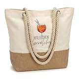 Zidoley Aperol Tasche, Hallöchen Aperölchen Segeltuchtasche, Aperöl Spritz Accessoires Damen Tragetasche,Handtasche Für Strand, Reisen, Fitness, Party Und Shopping, Aperol Geschenk Für Frauen
