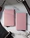 VULKIT Cardholder Wallet for Men Metal Wallets with RFID Blocking Layer Slim Minimalist Aluminum Wallet with Pop up Quick Card Access Business Card Holder, Holds up to 7 Cards, Rose