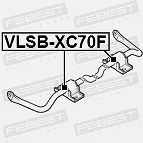 Miniatura 2 de Buje Estabilizador Delantero D22.4 Febest VLSB-XC70F OEM 31262929