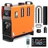 Diesel Heater 12V 8KW with 1.32 Gal Fuel Tank and Remote Control, All in One Air Heater for RV, Truck, Boat, Camper, Car (Orange)
