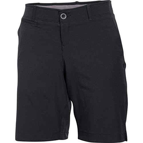 Under Armour Women Links Shorts - Black/Black, Size 6