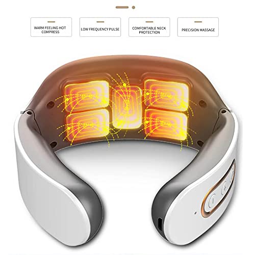 Cervical Spine M𝐚𝐬𝐬ager - Cordless Cervical Vertebra Instrument, Usb Charging Neck Protector H𝐞𝐚ting, Neck And Shoulder Physioth𝐞rapy Instrument, For Elderly/Friend/Adult Gift #TOP4