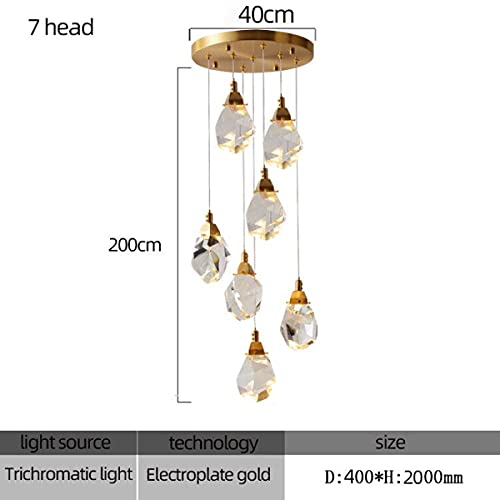 Lampe en cristal douche de météore pour salon cathédrale et duplex de grand standing - 3