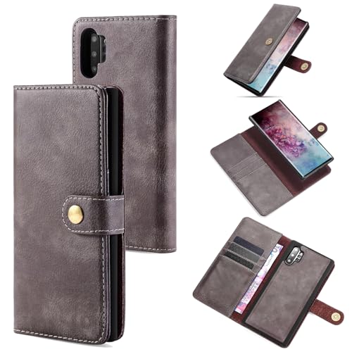 Coque Samsung Note 10 5G étui portefeuille magnétique amovible et écran verre trempé