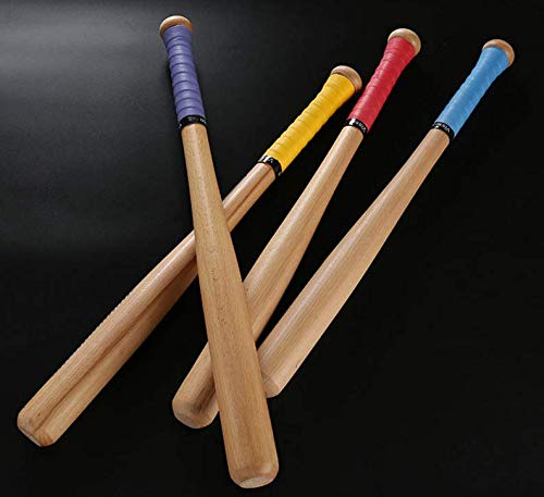 SUNWIN 25inch Wood Baseball Bat, Hardwood Solid Training Bat Self Defense Rounder Bat