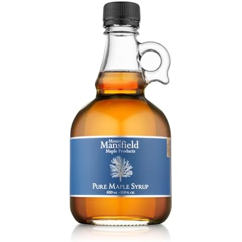 Mansfield Maple Pure Vermont Maple Syrup Grade A Dark Robust, 500ml Glass Bottle Cover