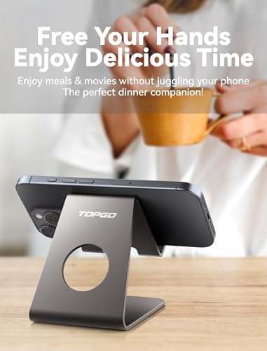Support téléphone aluminium noir au design épuré pour iPhone 13 Pro Max