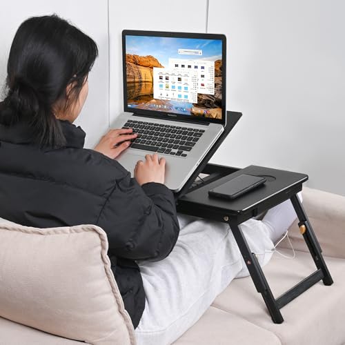 Table pliante pour ordinateur portable et petit-déjeuner au lit - 3