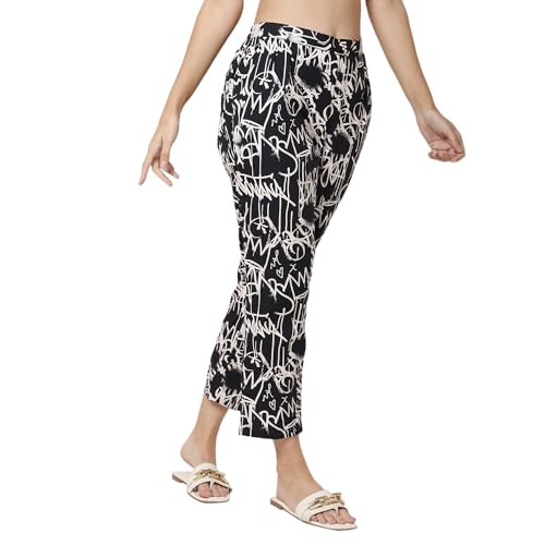 Image of Women's Straight Fit Regular Casual Pencil Cigarette Pants /Comfortable Trouser for All Season /Breathable and Soft Everyday Wear Pant