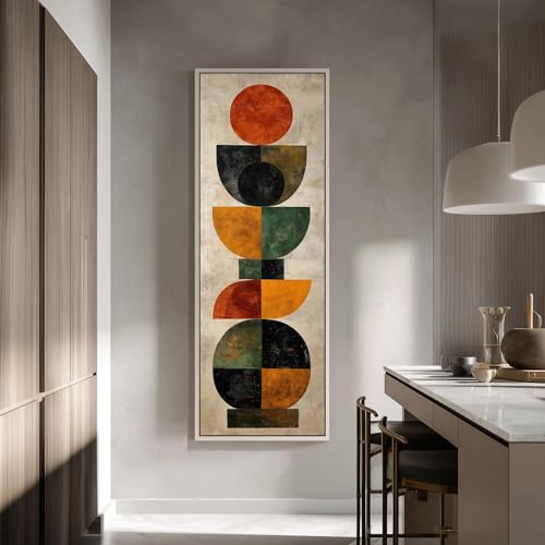Tableau vertical géométrique pour habiller un mur étroit cadre intérieur XINBAO