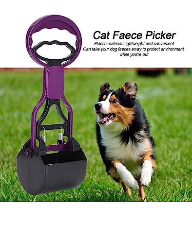 Image of Purple Poop Scooper for Large,Medium and Small Pets, Dogs,Cats Etc. Claw Grabber not Foldable and Very Suitable for Gravel, Grass and Concrete and Yard Shovel 12 cm