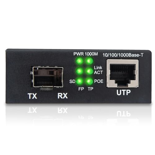 Convertisseur de support réseau Intellinet 508216 RJ45 Gigabit noir