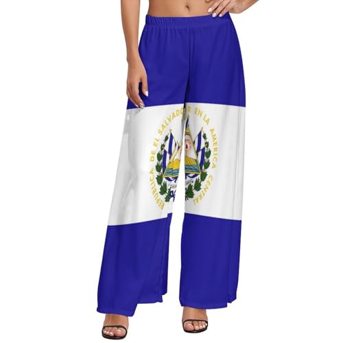 Women Wide Leg Pants with Pockets Georgia Flag Business Casual High Waisted Dress Pants