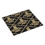 Trocknungsmatte für Sonnenblumengerichte in Gold und Schwarz, saugfähige...
