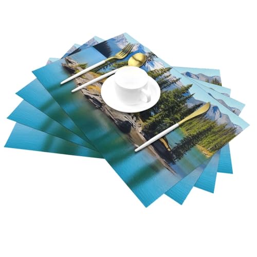 Sets de table de cuisine lavables en PVC lot de 4 tapis de table antidérapants - 4