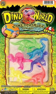 JA-RU Jaru Dino World Stretchy (Pack of 6)