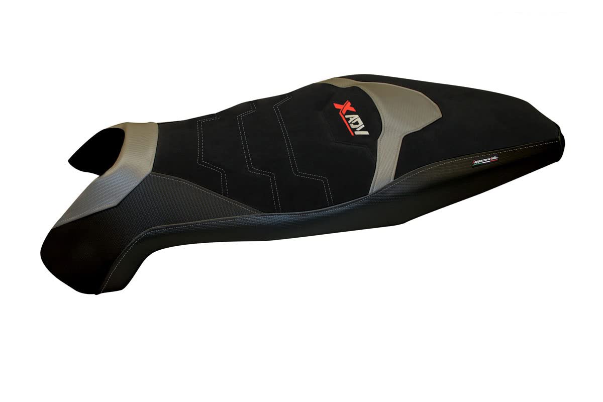 Seat cover Compatible with X ADV mod Swiss 1 Comfort System Upholstery Italy (Silver)