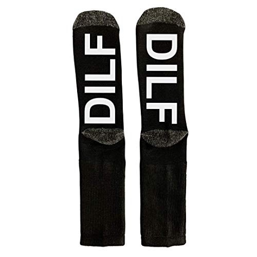 Men's 6-12 DILF Novelty Word Socks2