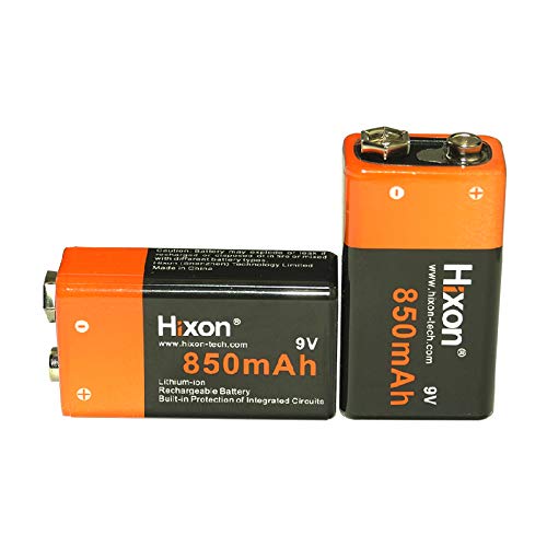 Amazon | Hixon 9v 電池 充電式 4個 リチウムイオン充電池 850mAh