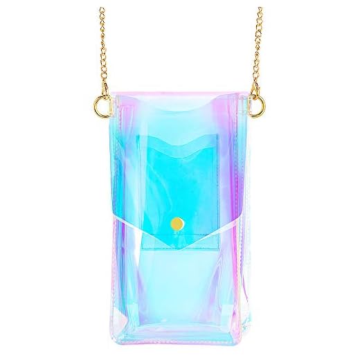 LuMee x Paris Hilton - Crossbody Tech Bag - Touch Screen Friendly - Holographic by Paris Hilton