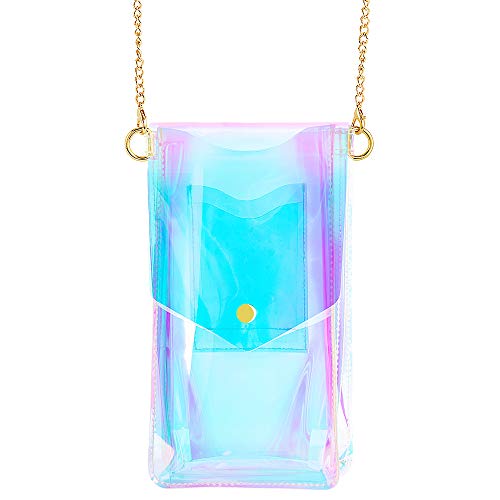 LuMee x Paris Hilton - Crossbody Tech Bag - Touch Screen Friendly - Holographic by Paris Hilton