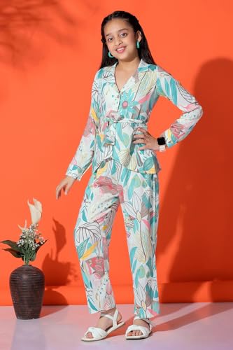 Image of Fashion Dream Girl's Rayon Cotton Clothing Set|Girls Clothing Set|Printed Girls Co-ords Set|Shirt and Pant set|Printed Clothing Set|2 Piece Set