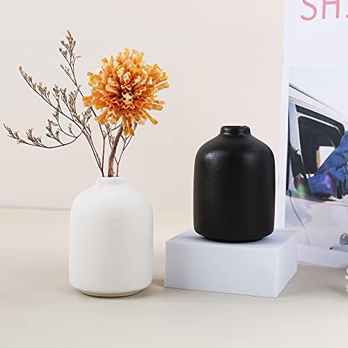 Ceramic Vase For Home Decor,Ceramic Vase, Dried Flower Vase, Living Room Decoration, Flower Arrangement Decoration Shooting Props,The Best Gift (White) #TOP5